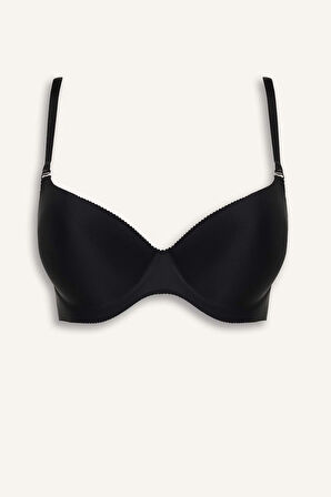 DeFacto Yarım Dolgulu Micro Dolgulu Push Up Tişört Bra-Fall in Love C1525AX25SPBK81