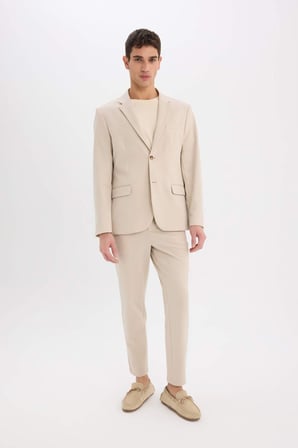DeFacto Modern Fit Astarlı Düğmeli Blazer Ceket C5990AX25SPBG49