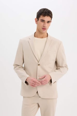 DeFacto Modern Fit Astarlı Düğmeli Blazer Ceket C5990AX25SPBG49