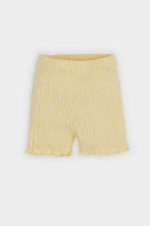 DeFacto Kız Bebek 2'li Takım Fitilli Kaşkorse Kısa Kollu Tişört Beli Lastikli Şort C0021A525SMYL252