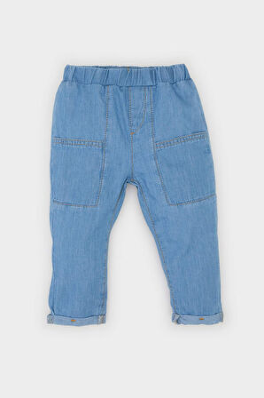 DeFacto Erkek Bebek Beli Lastikli Jean Pantolon E0833A525SPNM28