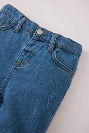 DeFacto Erkek Bebek Beli Lastikli Düz Paça Jean Pantolon A4099A525SPNM28
