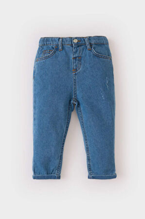 DeFacto Erkek Bebek Beli Lastikli Düz Paça Jean Pantolon A4099A525SPNM28