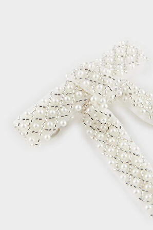 Kadın İncili Kurdele Saç Tokası