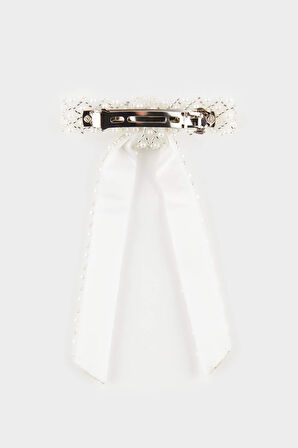 Kadın İncili Kurdele Saç Tokası