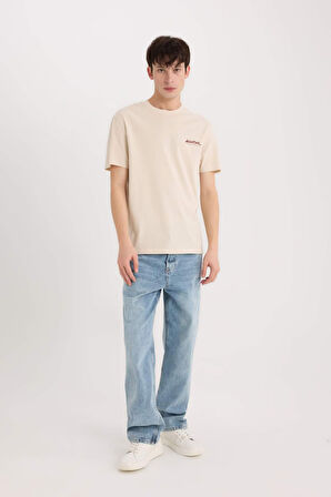 DeFacto %100 Pamuk Avatar the Last Airbender Regular Fit Bisiklet Yaka Sırt Baskılı Kısa Kollu Tişört D6783AX25SPBG702