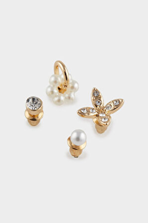 Kadın 6'lı Gold Küpe