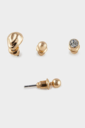 Kadın 6'lı Gold Küpe