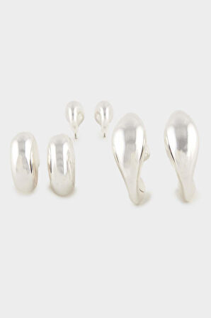 Kadın 3'lü İncili Küpe