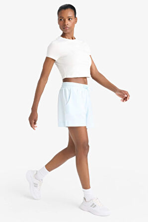 DeFactoFit Standart Fit Sporcu Kısa Paça Basic Düz Şort Z6696AZ25SMBE817