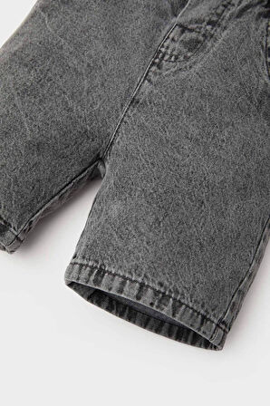 DeFacto Erkek Bebek Basic Düz Esnek Belli Jean Şort E3382A525SMNM36