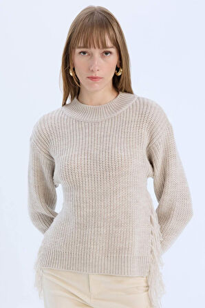 DeFacto Relax Fit Yarım Balıkçı Yaka Selanik Kumaş Kazak E5567AX24CWBG705