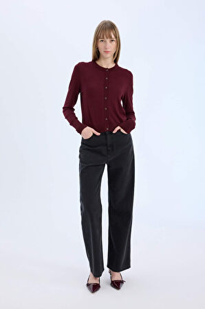 Regular Fit Bisiklet Yaka Hırka