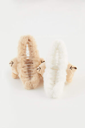 Kadın Ayıcıklı 2'li Saç Tokası