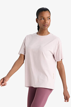DeFactoFit  Comfort Fit Bisiklet Yaka Basic Düz Sporcu Kısa Kollu Tişört E3494AX25SMPR328