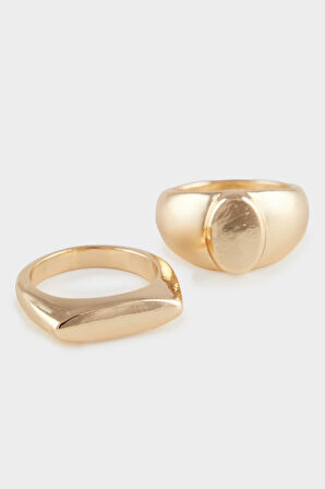 Kadın 5'li Gold Yüzük