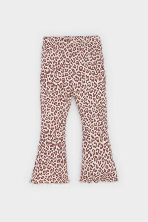 DeFacto Kız Bebek Leopar Desenli Fitilli Kaşkorse Tayt E5105A525SPER120