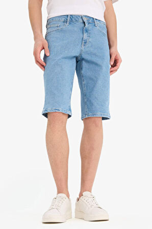 Regular Fit Jean Bermuda Şort