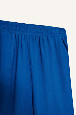 DeFacto Harem Keten Karışımlı Geniş Paça Pantolon D9732AX25SMBE43