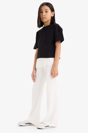 DeFacto Wide Leg Geniş Paça Pantolon Kız Çocuk E1836A825SMER85
