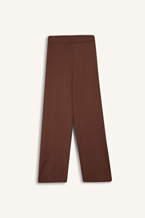Bürümcük Pantolon Wide Leg Geniş Bol Paça Esnek Belli