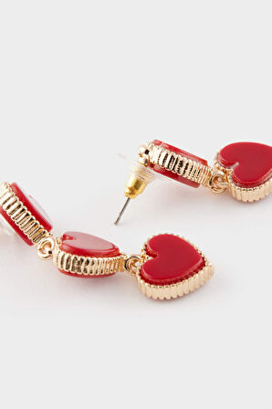 Kadın Kalpli 2'li Küpe