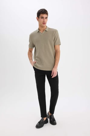 DeFacto Regular Fit Polo Yaka Kısa Kollu Tişört E1215AX25SMKH465
