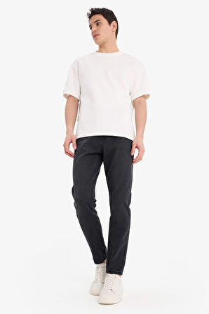 DeFacto %100 Pamuk 90's Slim Fit Dar Kalıp Yüksek Bel Dar Paça Jean Pantolon D6612AX25SPNM40