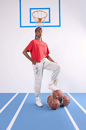 DeFactoFit NBA Chicago Bulls Jogger Çift Cepli Jogger Paça Standart Boy Eşofman Altı
