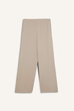 DeFactoFit Wide Leg Cepli Geniş Paça Yırtmaçlı  Uzun Sporcu Pantolon