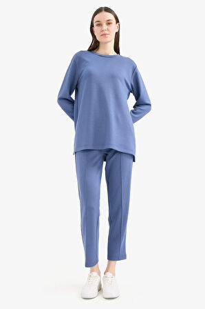 Regular Fit Esnek Belli Cepli Basic Düz Pantolon