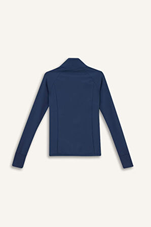 	DeFactoFit Fitted Dik Yaka Çift Cepli Fermuarlı Spor Hırka