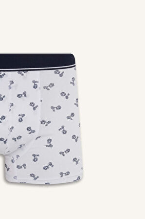 Regular Fit Desenli 3'lü Boxer