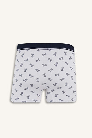 Regular Fit Desenli 3'lü Boxer