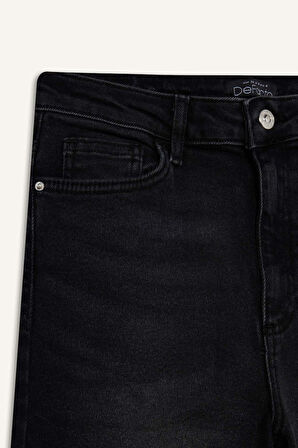 Skinny Fit Yüksek Bel Bilek Boy Jean Pantolon