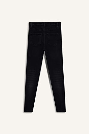 Skinny Fit Yüksek Bel Bilek Boy Jean Pantolon