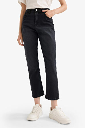 Mary Vintage Straight Fit Yüksek Bel Bilek Boy Jean Pantolon