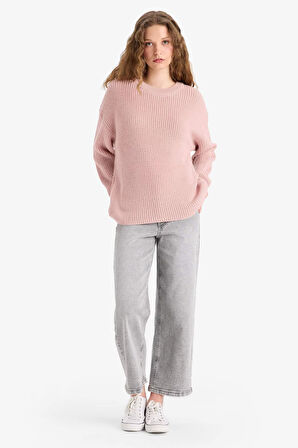 Regular Fit Bisiklet Yaka Kazak