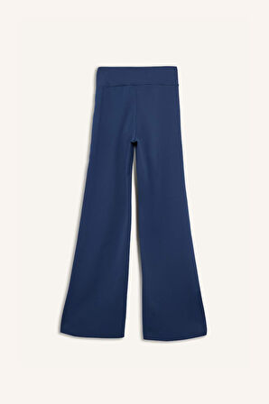 DeFactoFit Wide Leg Geniş Paça Toparlayıcı Yüksek Bel Soft Touch Sporcu Pantolon