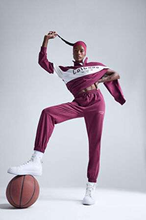 DeFactoFit NBA Chicago Bulls Standart Fit Cepli Jogger Paça Standart Boy Pantolon