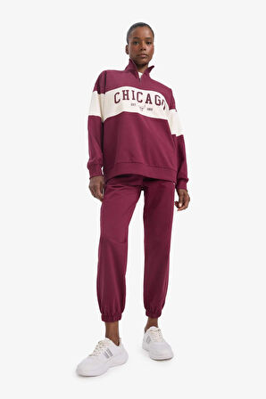 DeFactoFit NBA Chicago Bulls Standart Fit Cepli Jogger Paça Standart Boy Pantolon