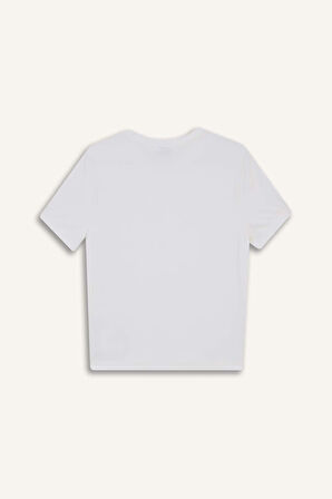 DeFactoFit Standart Fit Bisiklet Yaka Sporcu Basic Düz Kısa Kollu Tişört