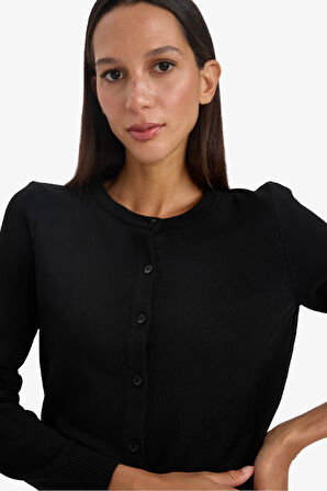 Regular Fit Bisiklet Yaka Hırka