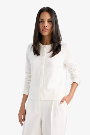 Regular Fit Bisiklet Yaka Hırka