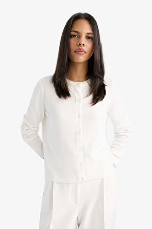 Regular Fit Bisiklet Yaka Hırka