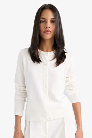 Regular Fit Bisiklet Yaka Hırka