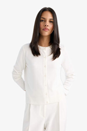 Regular Fit Bisiklet Yaka Hırka