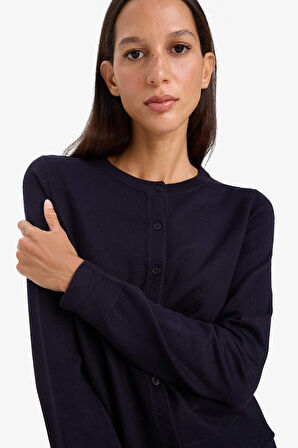 Regular Fit Bisiklet Yaka Hırka