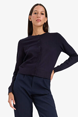 Regular Fit Bisiklet Yaka Hırka