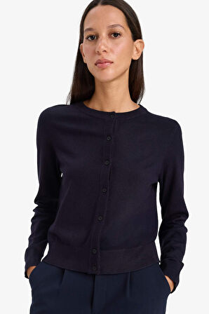 Regular Fit Bisiklet Yaka Hırka